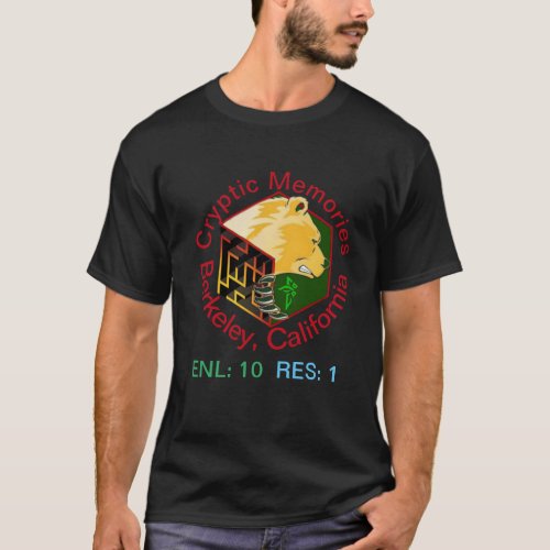 Ingress Cryptic Memories Berkeley CA T_Shirt