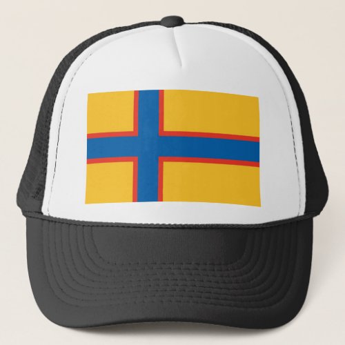 ingria ethnic flag trucker hat