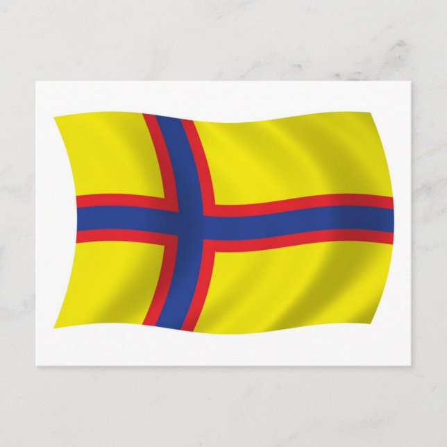 Ingrian Finns Flag Postcard (Front)