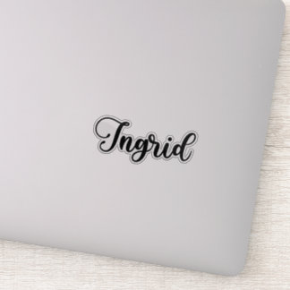 Ingrid Name - Handwritten Calligraphy Sticker