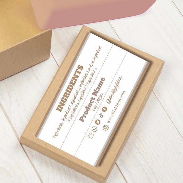 Ingridient Product Label Sticker (Creator Uploaded)