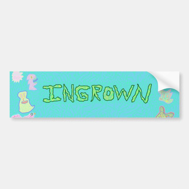 Ingrown Records Bumper Sticker (Front)