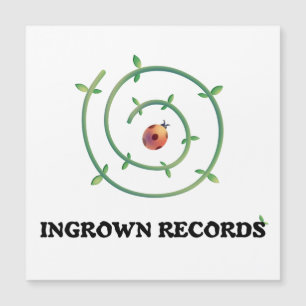 Ingrown Records Ladybug Spiral Large Magnetic Card