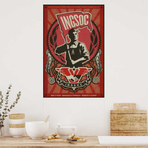 INGSOC 1984 Propaganda Poster | Zazzle