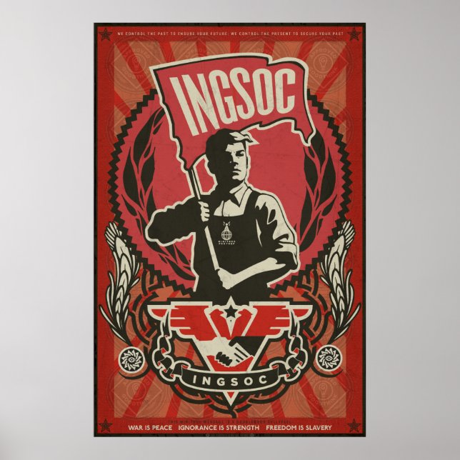 INGSOC 1984 Propaganda Poster (Front)