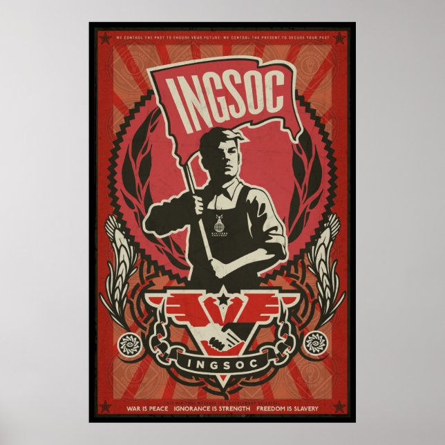 INGSOC 1984 Propaganda Poster (Front)