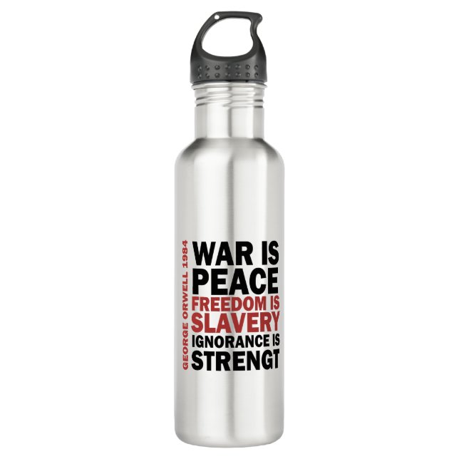 Ingsoc - George Orwell Stainless Steel Water Bottle (Front)