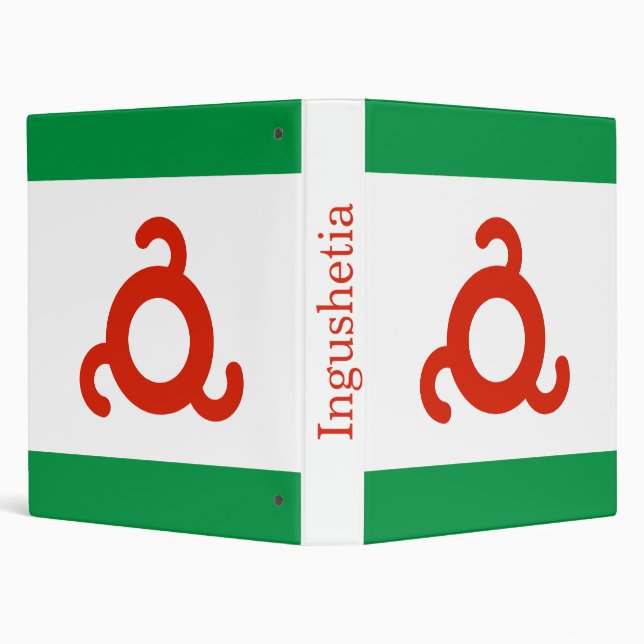 Ingushetia Flag 3 Ring Binder (Background)