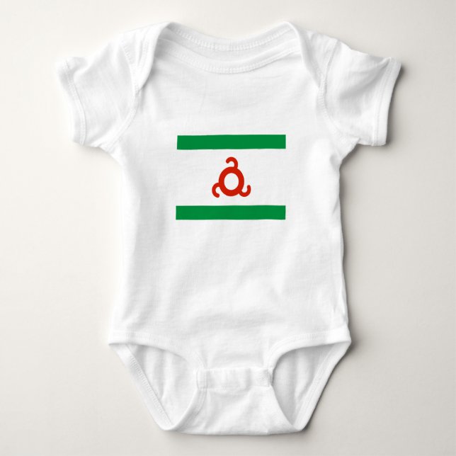 Ingushetia Flag Baby Bodysuit (Front)