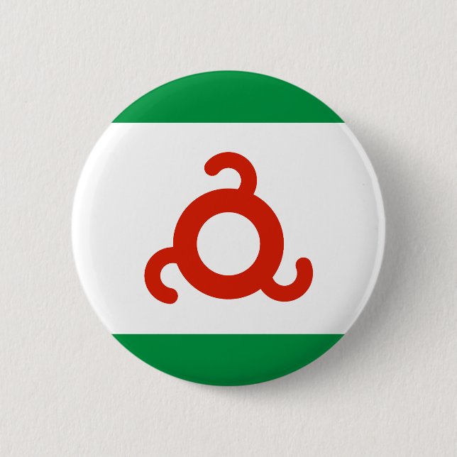 Ingushetia Flag Button (Front)