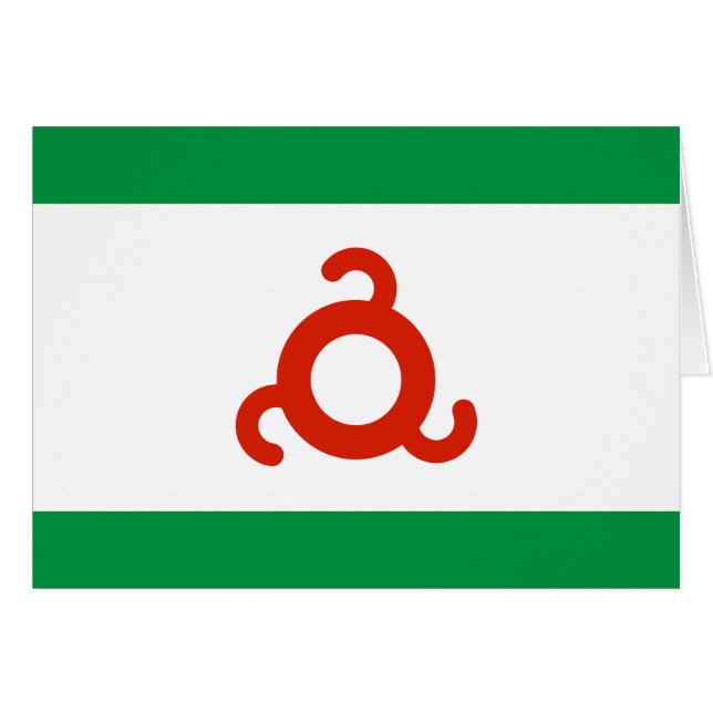 Ingushetia Flag Cards (Front Horizontal)