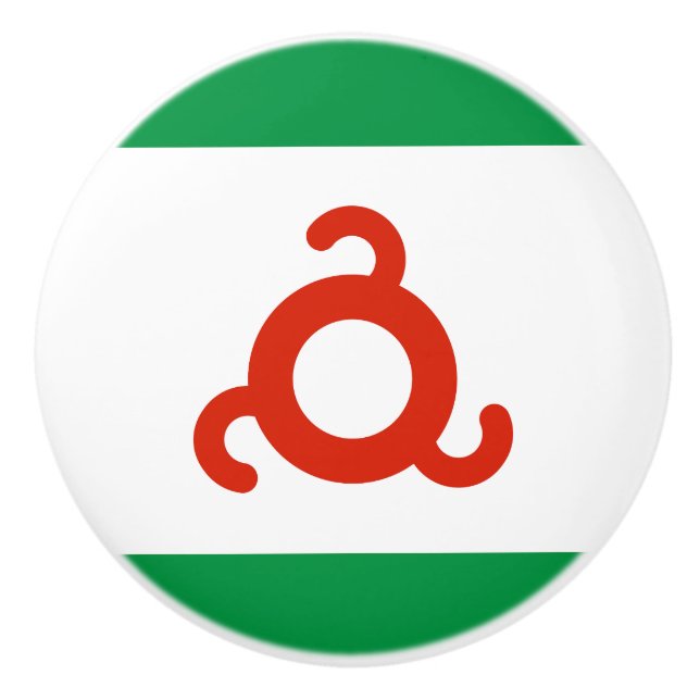 Ingushetia Flag Ceramic Knob (Front)