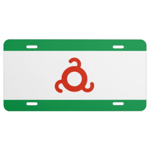 Ingushetia Flag License Plate