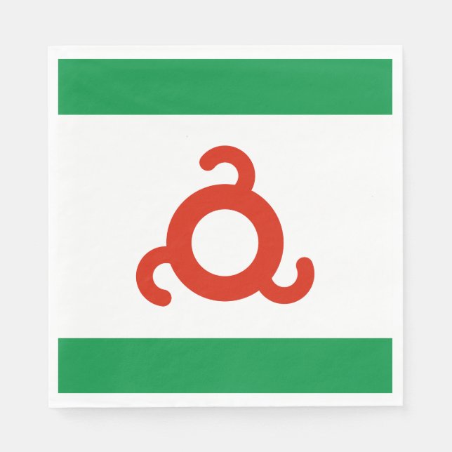 Ingushetia Flag Napkins (Front)