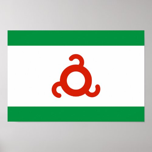 Ingushetia Flag Poster