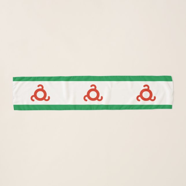 Ingushetia Flag Scarf (Front (Horizontal))