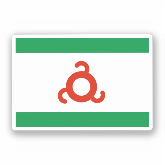 Ingushetia Flag Sticker (Front)