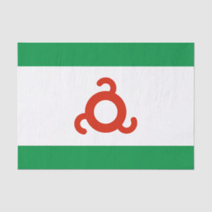 Ingushetia Flag Tissue Paper