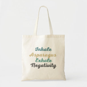 Inhale Asparagus Exhale Negativity Shopping Bags