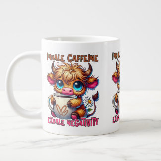 Inhale Caffeine Exhale Negativity Giant Coffee Mug