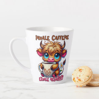Inhale Caffeine Exhale Negativity Latte Mug