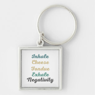 Inhale Candy Exhale Negativity Keychains