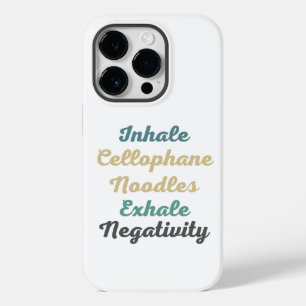 Inhale Cellophane Noodles Exhale Negativity Case-Mate iPhone 14 Pro Case