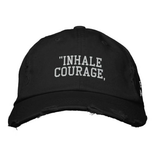 Inhale courage exhale anxiety Flex fit Wool Cap
