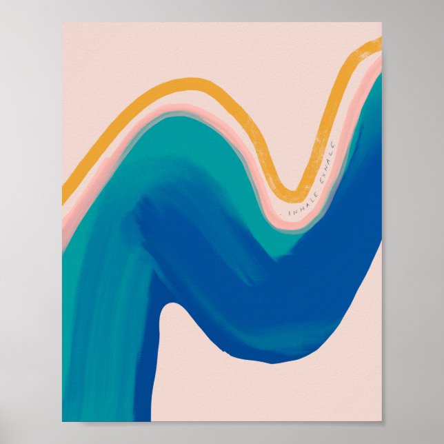 Inhale Exhale - Abstract Motion Design Poster (Front)