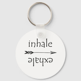 Inhale Exhale Breathe Yoga Meditation Keychain