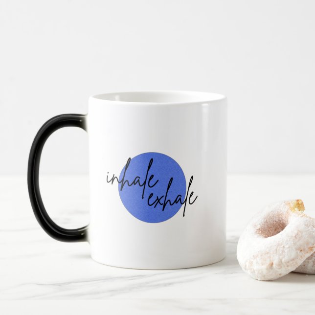 Inhale exhale II magic mug (With Donut)