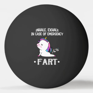 Inhale. Exhale In Case Of Emergency Fart Ping Pong Ball