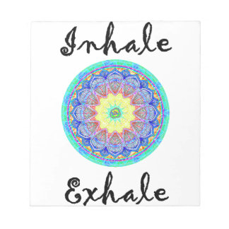 inhale exhale notepad