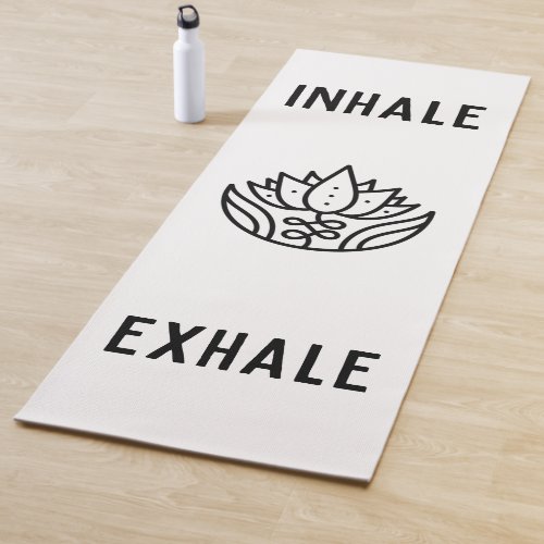 Inhale Exhale Personalized Add Your Name On Back Yoga Mat