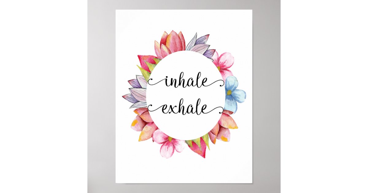 Inhale Exhale With Daisies Yoga Shirt for Women Yoga Clothes