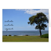 Inhale. Exhale. Repeat. Think Positive Cards (Front Horizontal)