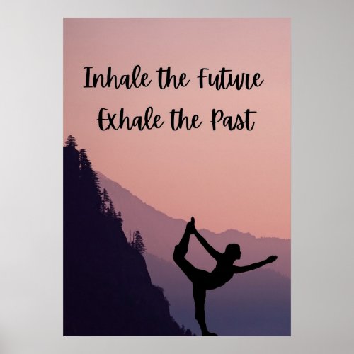 Inhale Exhale _ Yoga Poster