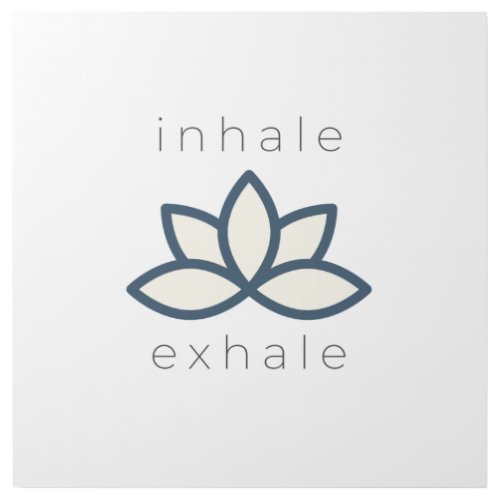 Inhale exhale yoga zen meditation wood art