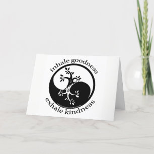 Inhale Goodness Blank Cards