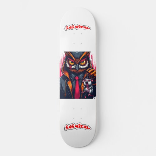 Inimical Apex Predator Series Red Owl X skateboard