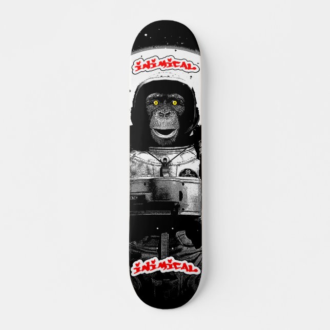 Inimical Astronaut Monkey Skateboard (Front)
