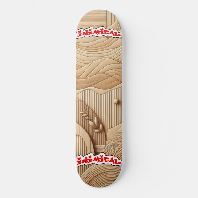 Inimical Bamboo  Skateboard (Front)