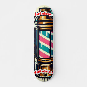 Inimical Barber Pole Skateboard