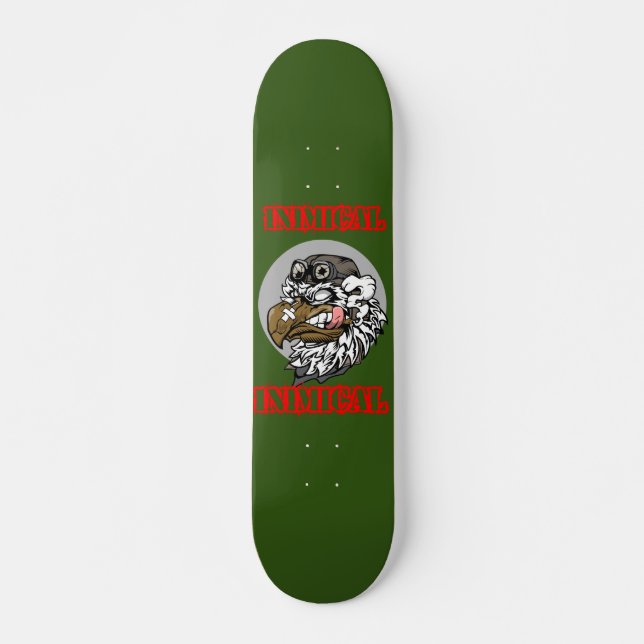Inimical Bird Pilot Skateboard Deck (Front)