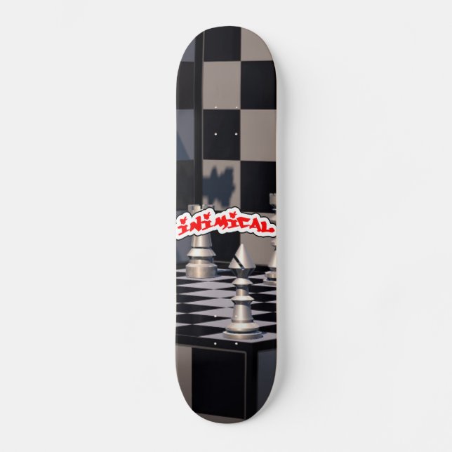 Inimical Chess Skateboard (Front)