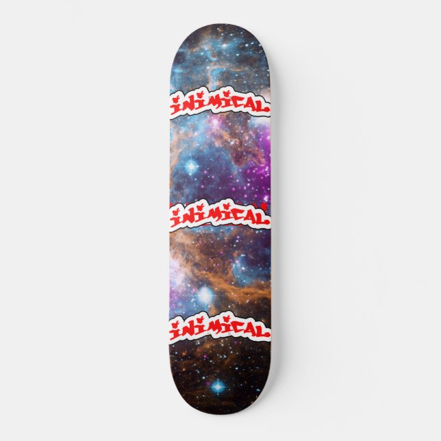 Inimical Cosmic Nebula Skateboard (Front)