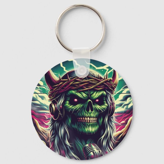 Inimical Heavy Metal  Keychain (Front)