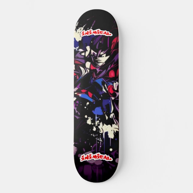 Inimical Hip Hop Anime Abstract #1  Skateboard (Front)