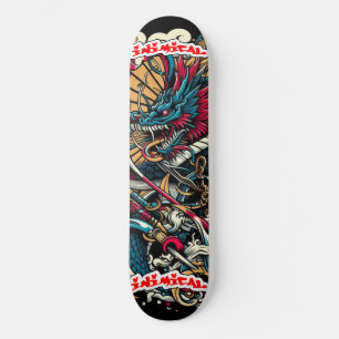 Inimical Japanese Abstract Skateboard