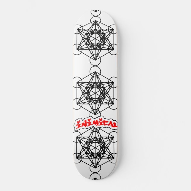 Inimical Metatron's Cube Skateboard (Front)